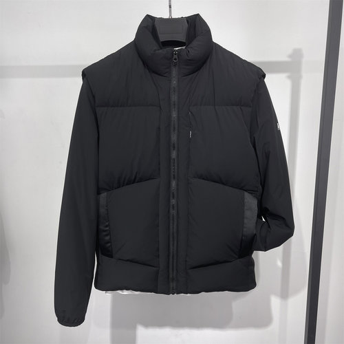 鼎牛来袭 高端系立领羽绒服马甲两件套男冬季运动三合一保暖外套