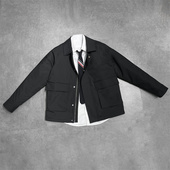 DOLCA 翻领夹克外套 加厚保暖工装 HOMME原创秋冬新款 三防机能棉衣