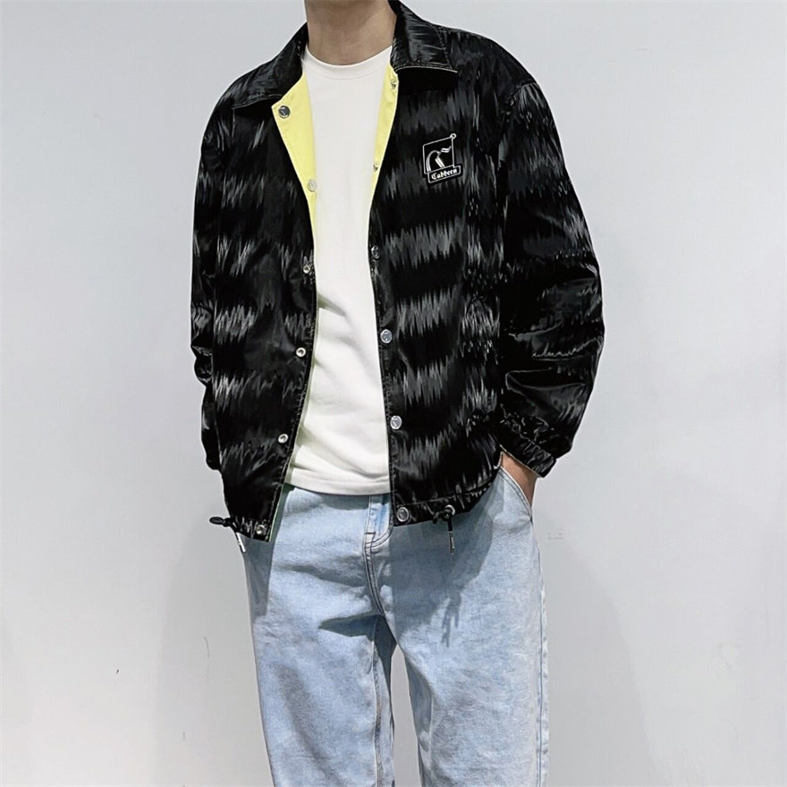 两面穿夹克衫翻领春季宽松