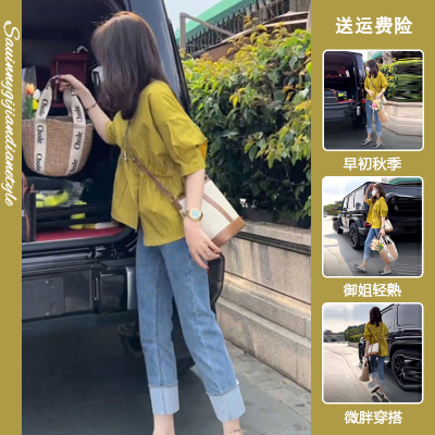 冷淡系女装高级套装夏款遮肚显瘦