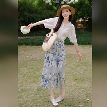 2025新款夏装一整套巨好看的大方得体小个子穿搭休闲两件套装裙女