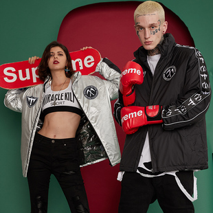 塔利斯卡MIRACLE KILL潮牌宽松串标羽绒服秋冬新款加厚外套男女