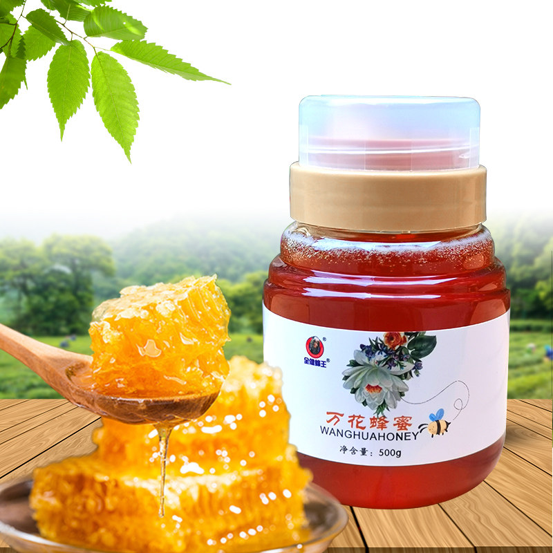 全健蜂王 万花蜂蜜 /大青枣花蜂蜜500g天然好蜂蜜成熟封盖 好好蜜