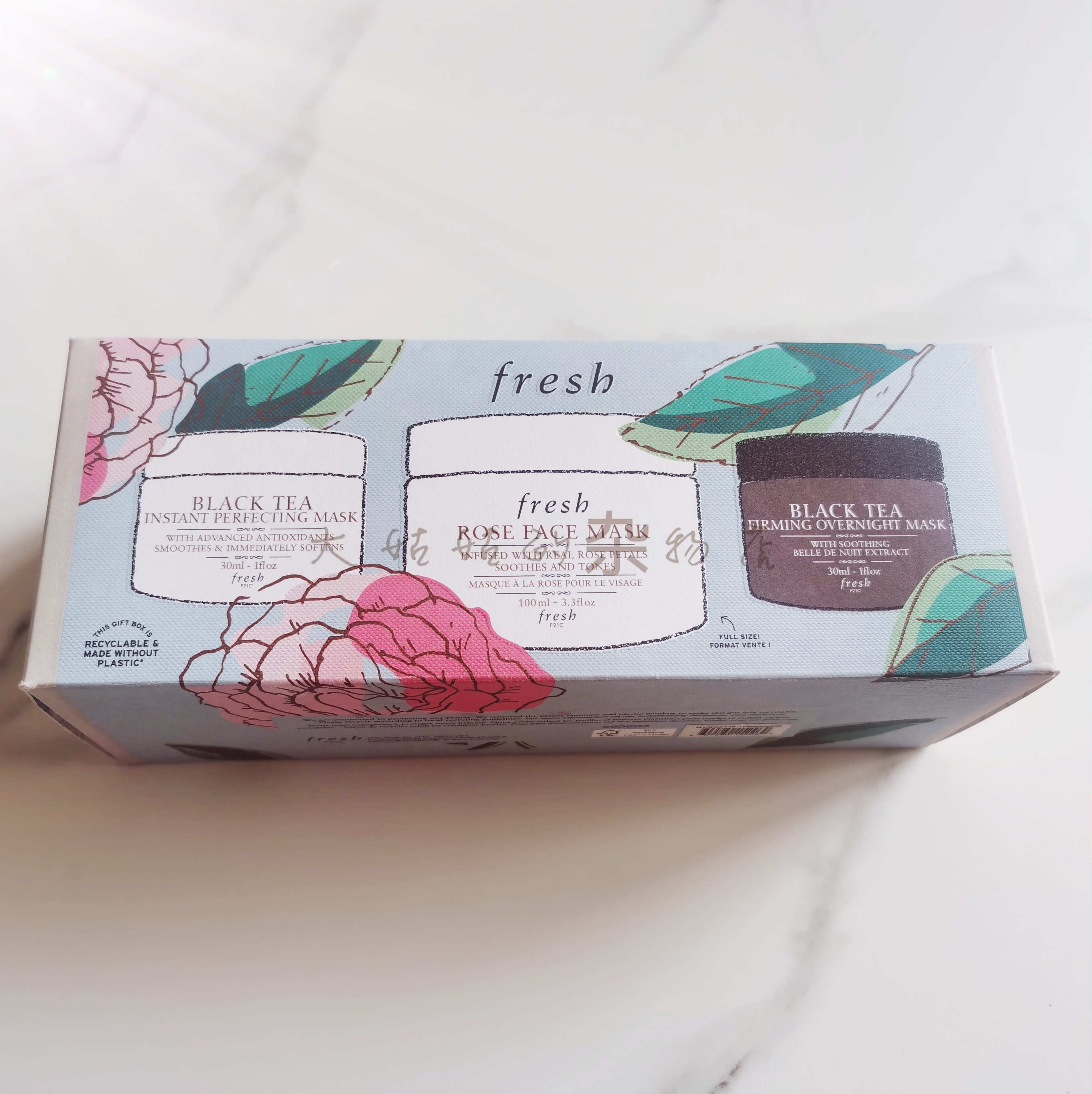 法国馥蕾诗保湿紧致修护面膜礼盒纯植物温和滋润舒缓肌肤提拉紧致