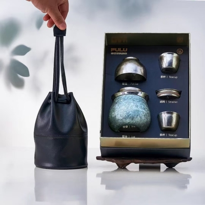 【国补】MULLY摩利纯钛葫芦杯办公泡茶水壶健康养生茶具套