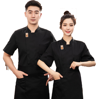 厨师工作服夏季短袖吸汗薄款透气