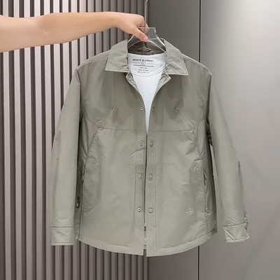 翻领二棉外套男夹克棉服