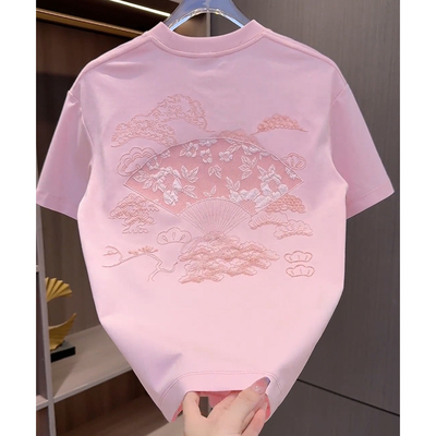 中国风短袖男款夏季休闲体恤衫韩版简约百搭青年衣服2026新款潮流
