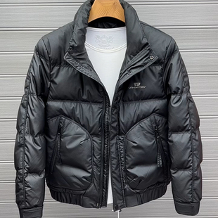 男士立领短款羽绒服冬季加厚保暖外套男款高级感潮牌青年百搭防风