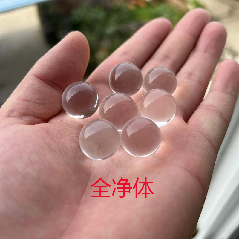 收藏品双A全净体天然白水晶球