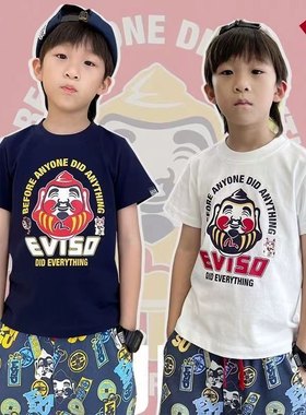 中小童夏季日系卡通印花短袖T恤
