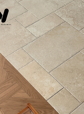 复古莱姆石拼接子母瓷砖庭院客餐厅墙砖阳台花园民宿全瓷防滑地砖