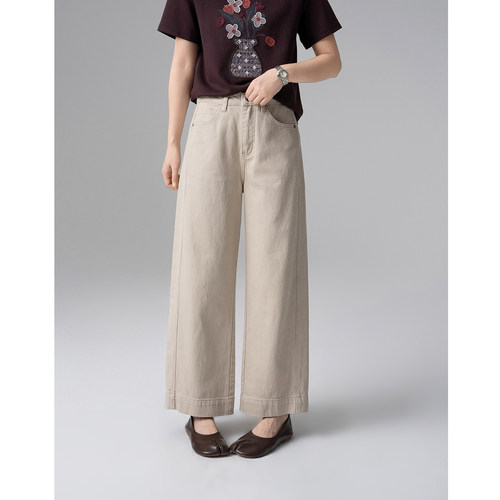 春季老钱风斜纹棉显瘦百搭神裤