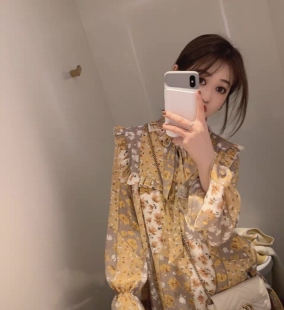 法式复古雪纺连衣裙春季新款女韩版显瘦裙…