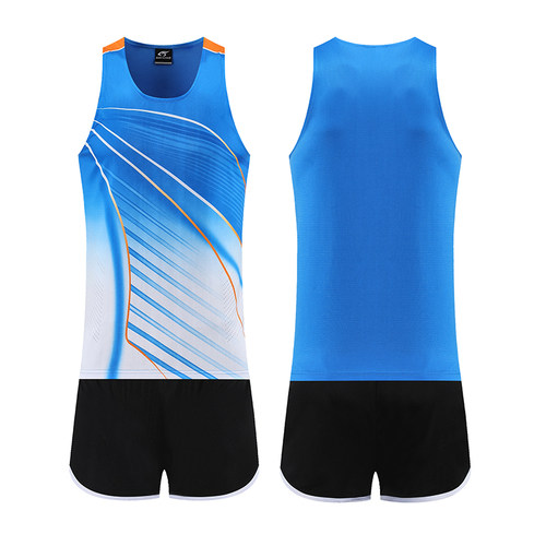 田径服套装体育生训练服男女体育生短跑跑步背心比赛运动队服定制