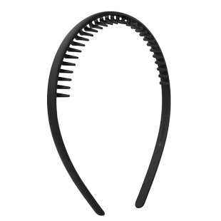 简约黑色洗脸发箍女夏季化妆用带齿刘海碎发发窟头饰防滑压发发卡