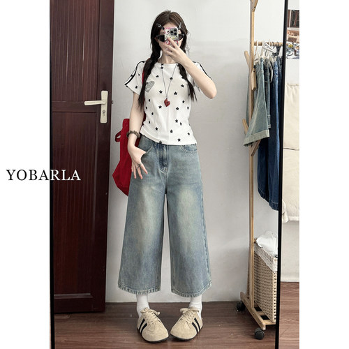 巨显瘦的七分牛仔裤，谁穿谁好看