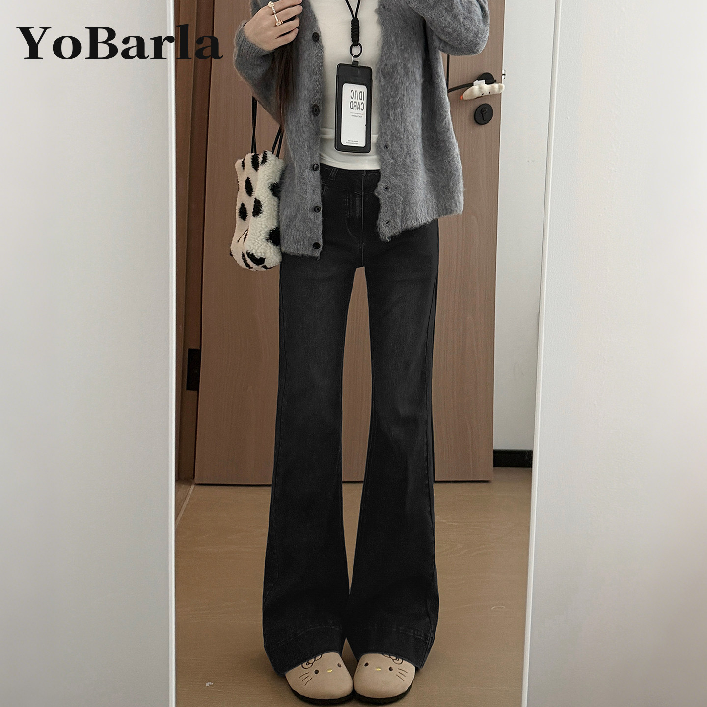 谁穿谁好看，百搭显瘦微喇牛仔裤