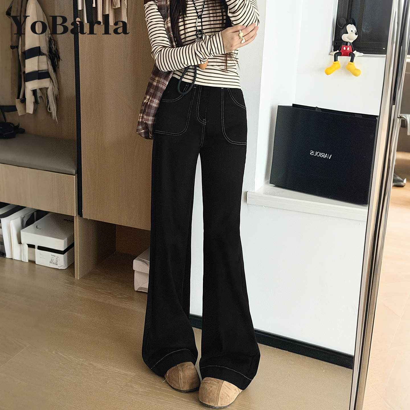 谁穿谁好看，闭眼入的微喇牛仔裤