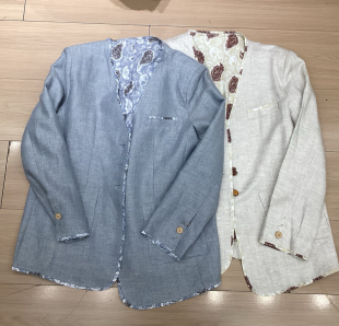 西装 2662韩版 拼碎花边v领百搭宽松版 新品 外套 春季