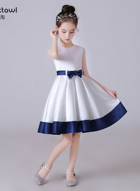 迪迪淘儿童合唱演出服女童主持人礼服少儿团体合唱演出服定制