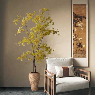 海虹雅林仿真绿植吊钟室内客厅落地摆件假树景观植物高端轻奢盆景