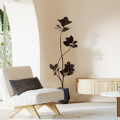 海虹雅林彷真绿色植物黑金刚橡皮树室内客厅装 饰假植物落地盆栽摆