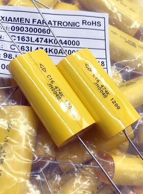 GD 法拉 C16 0.47uf 474 470nf 1200V 轴向铜脚IGBT吸收薄膜电容