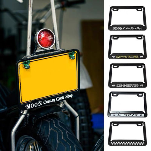 复古机车改装mooneyes车牌框