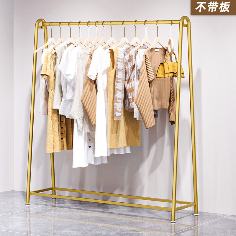 服装店展示架金色家用卧室专用衣服陈列衣架网红挂衣架女装店货架