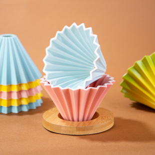 手冲单品折纸滤杯陶瓷咖啡滤杯V60蛋糕滤纸滤杯滴漏式 过滤器套装