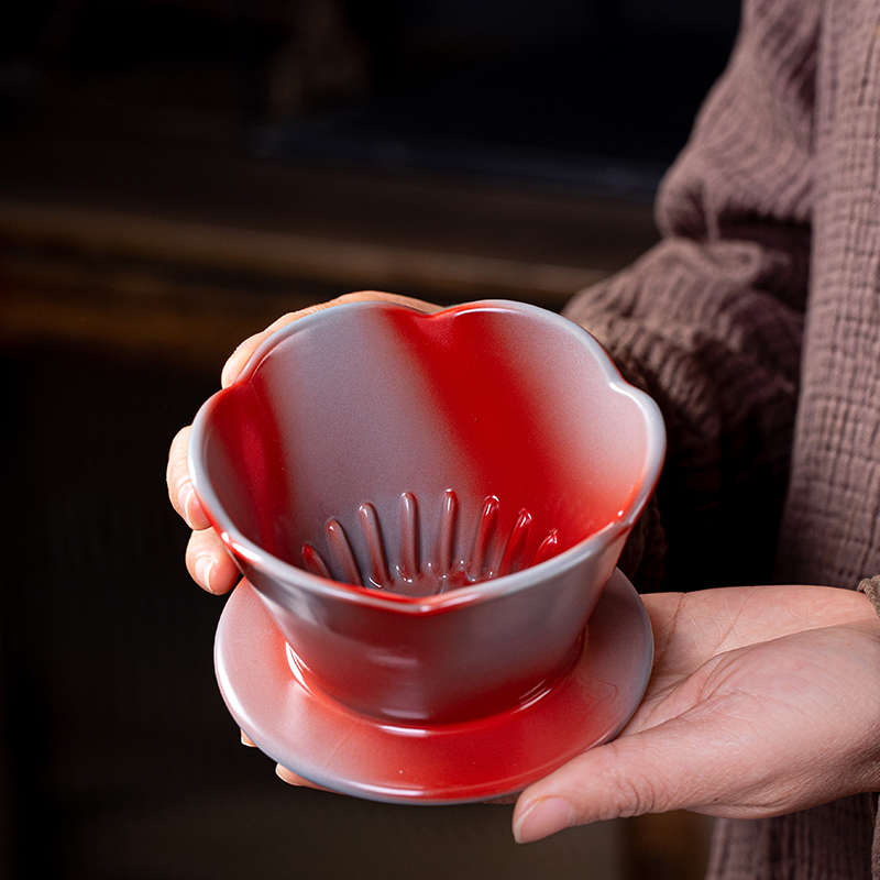 手冲咖啡滤杯陶瓷蛋糕滤杯家用