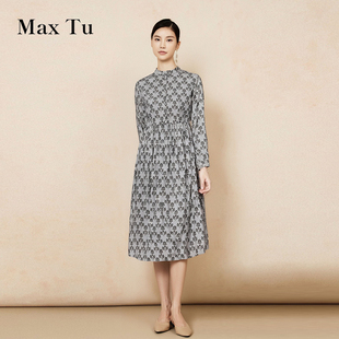 Tu女装 长袖 2025年春秋新款 收腰显瘦时尚 全棉连衣裙 宽松大码 Max