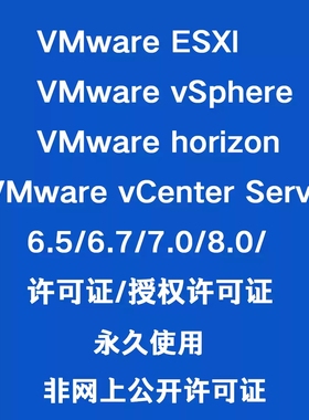 VMware ESXi vCenter Server vSphere Horizon许可证激活码序列号
