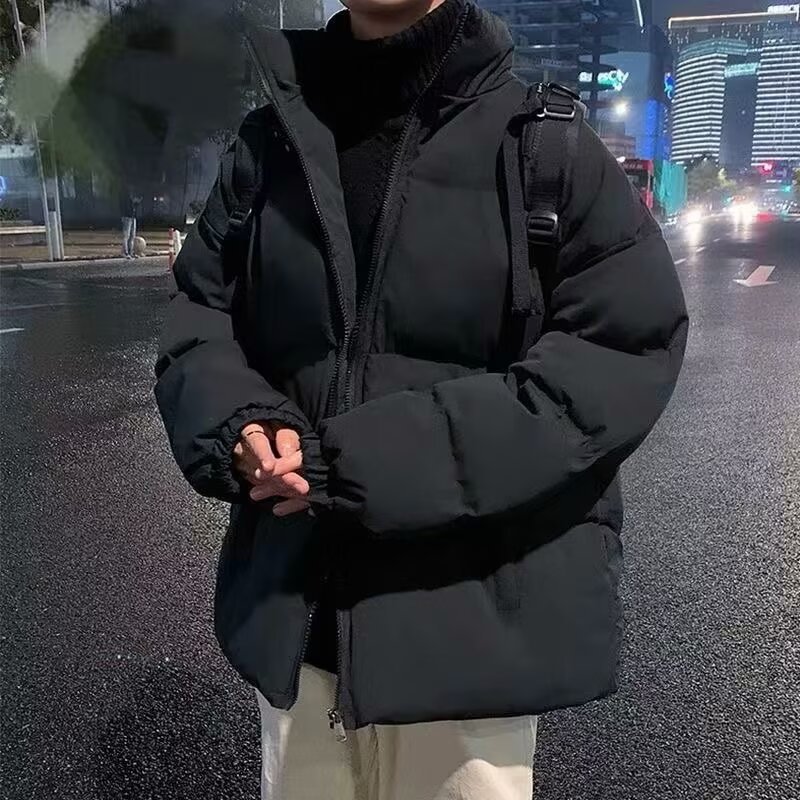 棉衣男士冬季加厚棉袄外套潮流宽松立领加厚保暖面包夹克棉服男