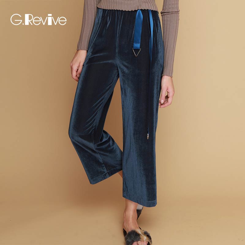 G£®ReviveÅ®×°2018´º¼¾Ð¿î¿ã×ÓʱÉиöÐÔÑü´øÀ«Íȿ㳱ÏÔÊݾŷֿã