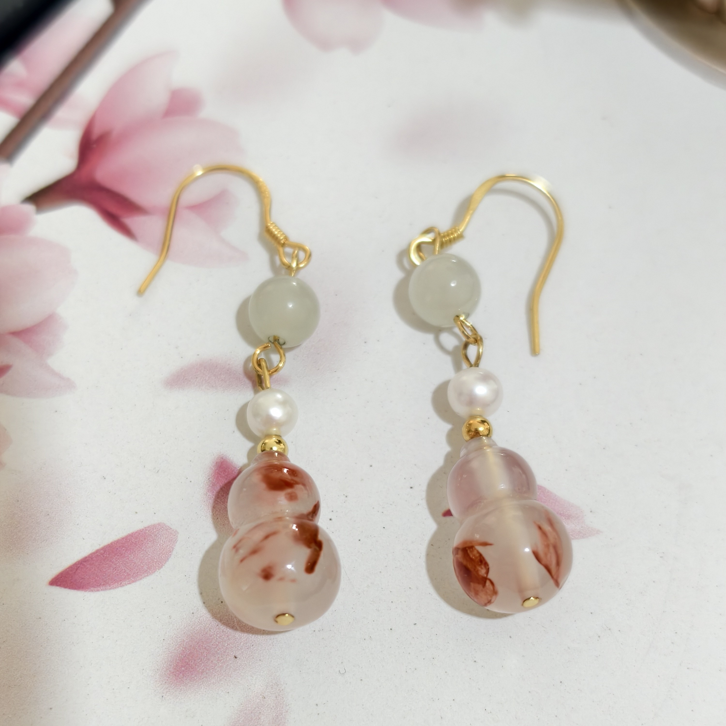 暖冬 | 新中式葫芦冰飘耳坠女精致小众设计感古风高颜值配饰,饰品/流行首饰/时尚饰品新,耳饰,淘宝优惠券,粉丝福利购,淘宝优惠卷