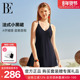 BE范德安联名ANNA系列2025爆款 连体泳衣女小黑裙法式 纯欲性感温泉
