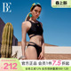 BE范德安联名度假系列比基尼女士三角分体泳衣性感镂空游泳竞速