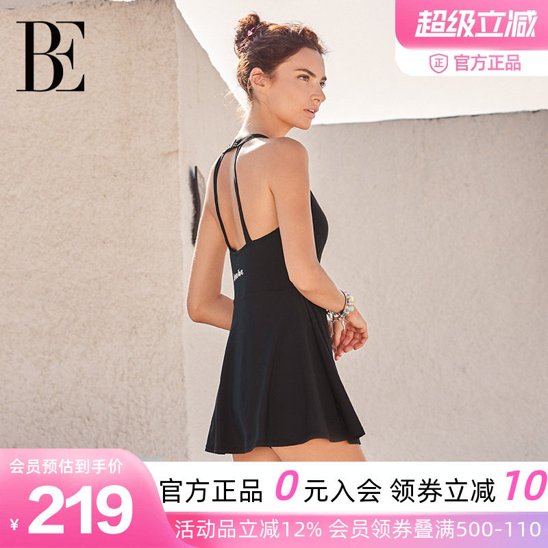 BE范德安ANNA小黑裙泳衣