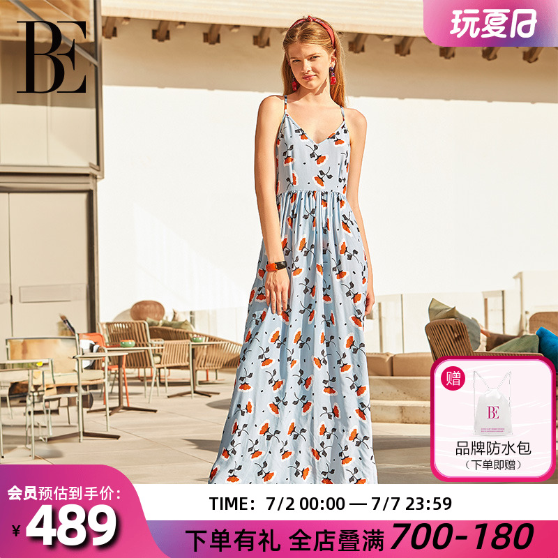 BE范德安聯名ANNA度假披紗裹裙女