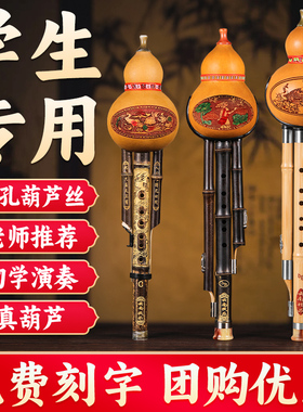 葫芦丝乐器小学生专用C调降B调七孔防摔儿童初学紫竹胡葫丝旗舰店