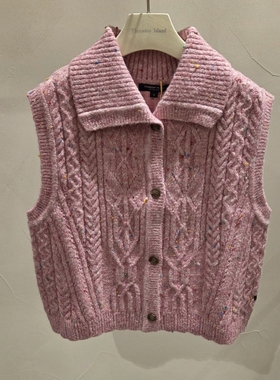 不退换全韩 THURSDAYISLAND 韩代25秋马夹 T258MVT234W 5J29