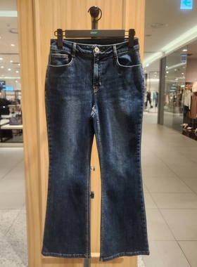 全韩百货 BENETTON 韩国代购 2025秋 牛仔长裤 BADP21-541 5I12