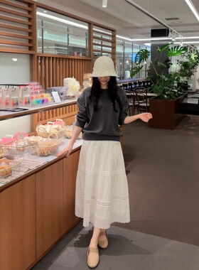 【小恩推荐】不退换韩THURSDAYISLAND26春半身裙T262MSK131W 6C03