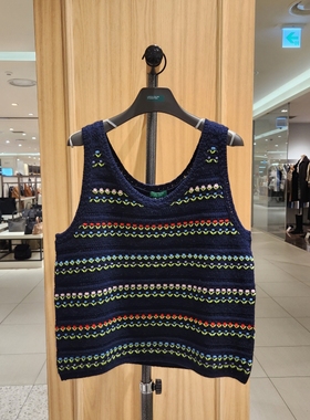 COTA 韩国代购 BENETTON 2026春休闲针织马夹 BAKV02-611 6A21