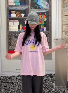 不退换COTA韩代LUCKYCHOUETTE 2026春T恤 LFTA-M26260 6B11