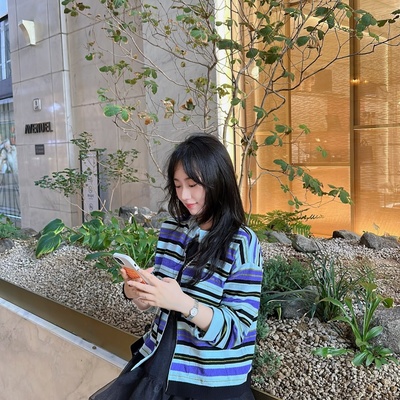 不退换全韩 LUCKYCHOUETTE 韩代25秋毛针织衫 LFWC-A25110 5H22