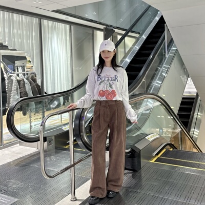 【小恩推荐】不退换全韩BITTERCELLS韩25秋休闲裤 B256PT01 5I13