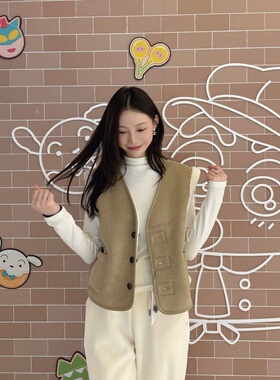 【小恩推荐】不退换全韩 DEPOUND韩代25秋马夹 DP2599FU003M 5J25